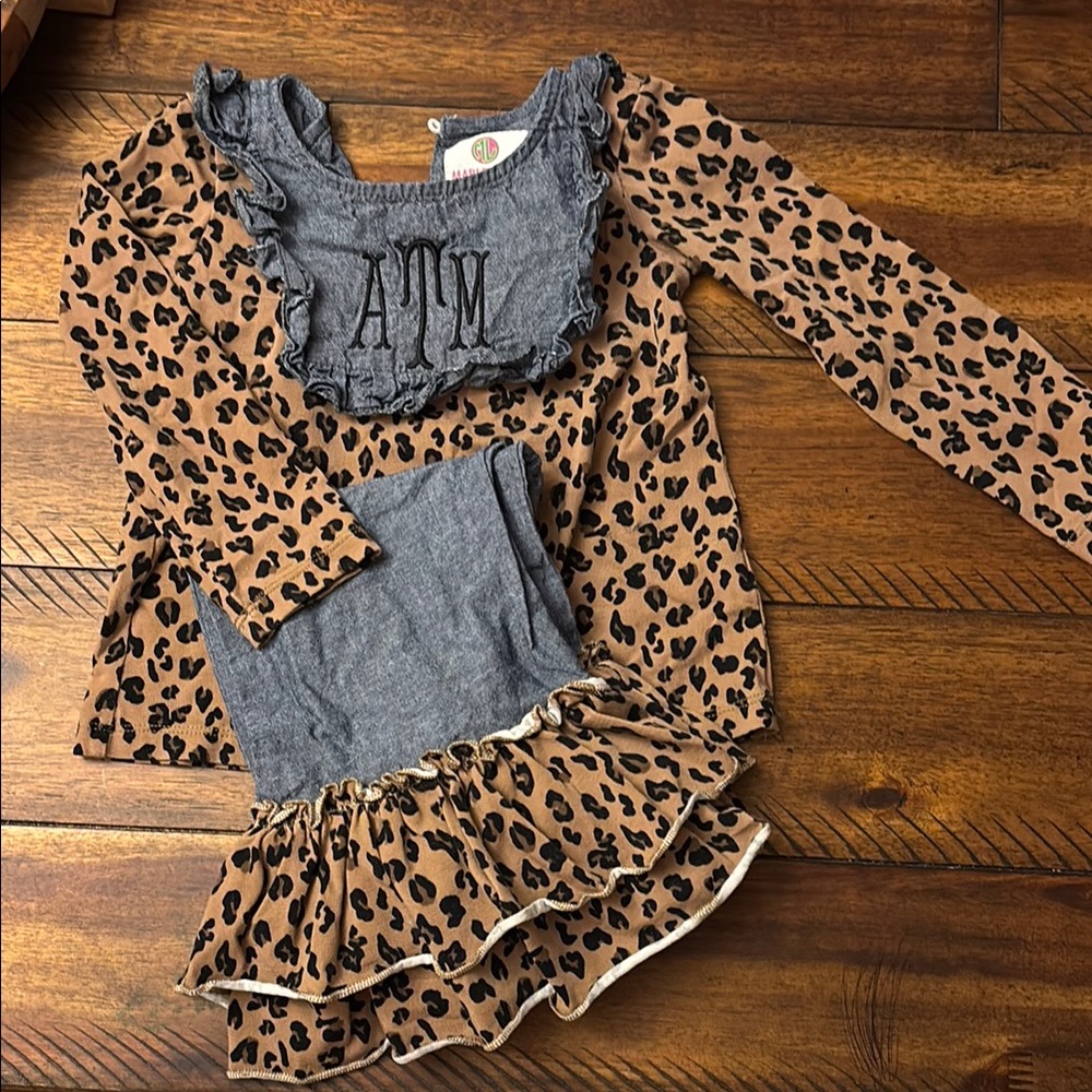 Leopard Print Kids Matching Set